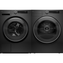 Side-by-Side Front Load Washer and Electric Dryer Set in Graphite Black - Side-by Side Washer & Dryer Set with Front Load Washer & Smart Electric Dryer in Graphite Black view