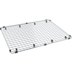 16 Inch Stainless Steel Chef Center Sink Bottom/Shelf Grid - Angled View view