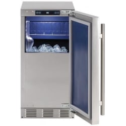15 Inch Built-In Outdoor UnderCounter Clear Ice Maker - Outdoor | 15" Clear Ice Machine Individual Cube: Gravity Drain and Pump view