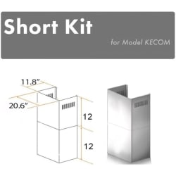 12 Inch Short Chimney Pieces for 7 ft. to 8 ft. Ceilings - 12 Inch Short Chimney Pieces for 7 ft. to 8 ft. Ceilings view
