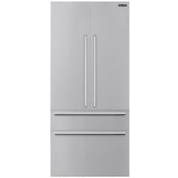 36 Inch Transitional French Door Stainless Steel Panel Kit  - Door Panel Kit view