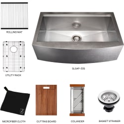 Moritz 33 Inch Farmhouse Apron Mount Single Bowl Scratch Resistant Stainless Steel Kitchen Sink  - Moritz 33 Inch Farmhouse Apron Mount Single Bowl Scratch Resistant Stainless Steel Kitchen Sink view