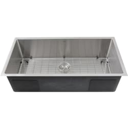 36 Inch Undermount Single Bowl Kitchen Sink  - 36 Inch Single Bowl Undermount Stainless Steel Kitchen Sink view