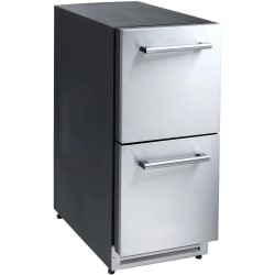 15 Inch Undercounter Premium Indoor/Outdoor Refrigerator  - Indoor Outdoor Refrigerator with 2 Drawers view