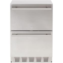 24 Inch Built-In Outdoor Double Drawer Refrigerator  - Outdoor | 24" Refrigerator Drawers view