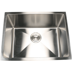 23 Inch Small Radius Undermount Kitchen Sink - Top View view
