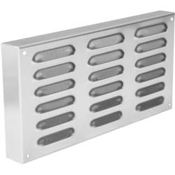 12 x 6 Inch Stainless Steel Masonry Mount Island Vent Panel - 12 x 6 Inch Stainless Steel Masonry Mount Island Vent Panel view