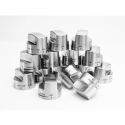 Stainless Knob Kit 5 Series DF 48/60 Inch Ranges - Stainless Steel Knobs view