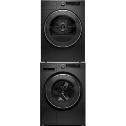 Stacked Front Load Washer and Electric Dryer Set in Graphite Black - Stacked Washer & Dryer Set with Front Load Washer & Smart Electric Dryer in Graphite Black view