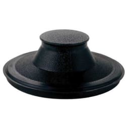 Custom Sink Stopper: Black Plastic - Plastic view