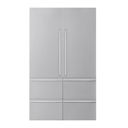 48 Inch Transitional French Door Stainless Steel Panel Kit  - 48 Inch Transitional French Door Stainless Steel Panel Kit view