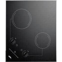 21 Inch Electric Cooktop  - Smooth black ceramic glass cooktop view