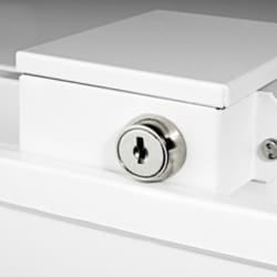 Standard Door Lock Installation - front view