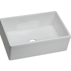 30 Inch Single Bowl Undermount Farmhouse Kitchen Sink - White Main View view