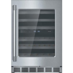 24 Inch Undercounter Dual Zone Wine Cooler - 24 Inch Built-In Dual Zone Wine Cooler with 41 Bottle Capacity view