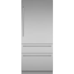 36 Inch Built-In Bottom Mount Smart Refrigerator  - 36 Inch Built-In Bottom Mount Smart Refrigerator with 16.2 cu. ft. Total Capacity in Front View view