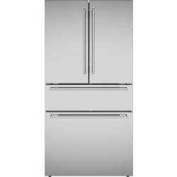 36 Inch Freestanding Counter-Depth Smart French Door Refrigerator  - 36-Inch Stainless Steel Freestanding French Door Bottom-Freezer view