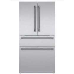 36 Inch Freestanding 4-Door French Door Smart Refrigerator  - 36 Inch Freestanding 4-Door French Door Smart Refrigerator in Front View view
