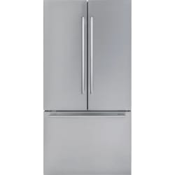 36 Inch Freestanding Counter-Depth Smart French Door Refrigerator  - 36-Inch Stainless Steel Freestanding French Door Bottom-Freezer view