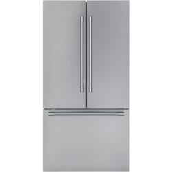36 Inch Freestanding Counter-Depth Smart French Door Refrigerator  - 36-Inch Stainless Steel Freestanding French Door Bottom-Freezer view