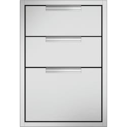 20 Inch Built-in Outdoor Storage Drawer: Triple Drawer - Front View view