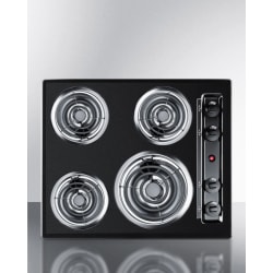 24 Inch Electric Cooktop  - 24" Wide 4-Burner Coil Cooktop view