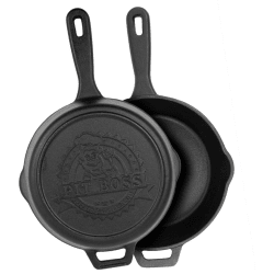12 Inch Cast-Iron Deep Skillet  - Front View view
