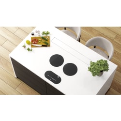 Two Medium Modular Induction Burners, 2 - 2100 Watts, Gloss Black Cooktop, Pan Size Recognition and Smart Pad Controls - 2 Medium Burners view