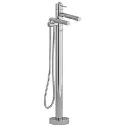 Single Hole Floor Mount Tub Filler Trim  - Thermostatic Single Hole Floor Mount Tub Filler Trim in Chrome view