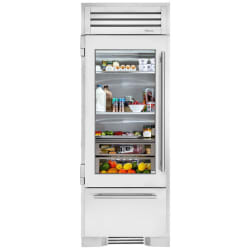 30 Inch Bottom Freezer Refrigerator Column  - 30 Inch Bottom Freezer Refrigerator Column in Front View view