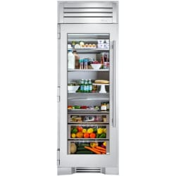 30 Inch Refrigerator Column - 30" Refrigerator Column with Stainless Glass Door view