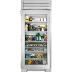 36 Inch Refrigerator Column - 36" Refrigerator Column with Stainless Glass Door view