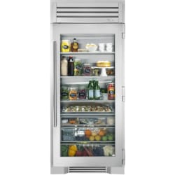 36 Inch Refrigerator Column  - 36" Refrigerator Column with Stainless Glass Door view