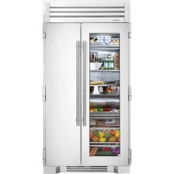42 Inch Built-In Side by Side Refrigerator - 42" Side By Side Refrigerator with Stainless Glass Door view