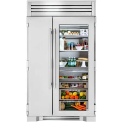 48 Inch Built-In Side by Side Refrigerator - 48" Side By Side Refrigerator with Stainless Glass Door view