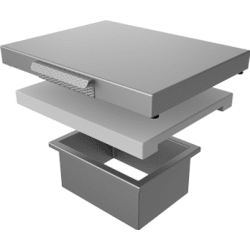 Built-In Countertop Trash Chute - Front View view