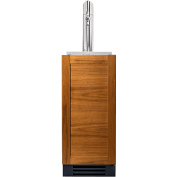 15 Inch Built-In Beer Dispenser  - 15" Overlay Ready Door Beverage Dispenser view