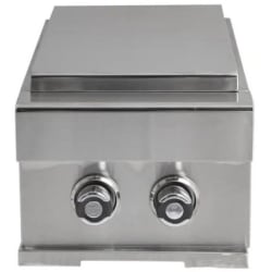 14 Inch Stainless Steel Double Side Burner  - 14 Inch Stainless Steel Double Side Burner with 12,000 BTU Burner view