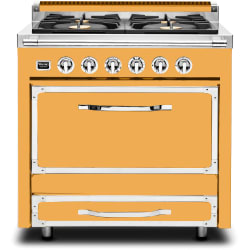 36 Inch Freestanding Dual Fuel Range  - 36 Inch Freestanding Dual Fuel Range in Front View view