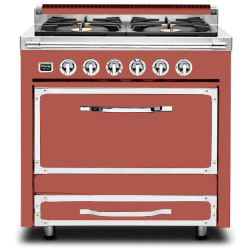 36 Inch Freestanding Dual Fuel Range  - 36 Inch Freestanding Dual Fuel Range in Spiced Cider Finish view