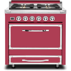 36 Inch Freestanding Dual Fuel Range  - 36 Inch Freestanding Dual Fuel Range in Front View view