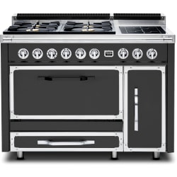 48 Inch Freestanding Dual Fuel Range - 48 Inch Tuscany Range with Induction Element Burner view