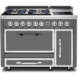 48 Inch Freestanding Dual Fuel Range - 48 Inch Tuscany Range with Induction Element Burner view