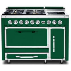 48 Inch Freestanding Dual Fuel Range  - 48 Inch Freestanding Gas Range with 4 Sealed Burners and Induction Element Burner view