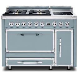 48 Inch Freestanding Dual Fuel Range  - 48 Inch Freestanding Gas Range with 4 Sealed Burners and Induction Element Burner view