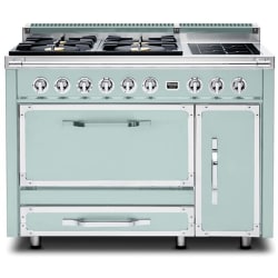 48 Inch Freestanding Dual Fuel Range  - 48 Inch Freestanding Gas Range with 4 Sealed Burners and Induction Element Burner view