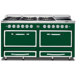 66 Inch Freestanding Dual Fuel Range  - 66 Inch Freestanding Dual Fuel Range in Ivy Finish view