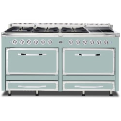 66 Inch Freestanding Dual Fuel Range  - 66 Inch Freestanding Dual Fuel Range in Splash Finish view