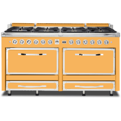 66 Inch Freestanding Dual Fuel Range  - 66 Inch Freestanding Dual Fuel Range in Front View view