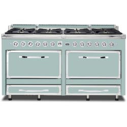66 Inch Freestanding Dual Fuel Range  - 66 Inch Freestanding Dual Fuel Range in Splash Finish view